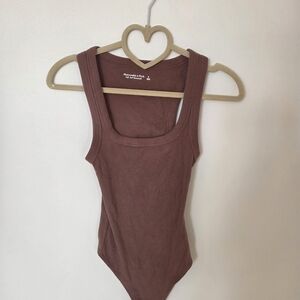 Abercrombie & Fitch Brown Ribbed Tank